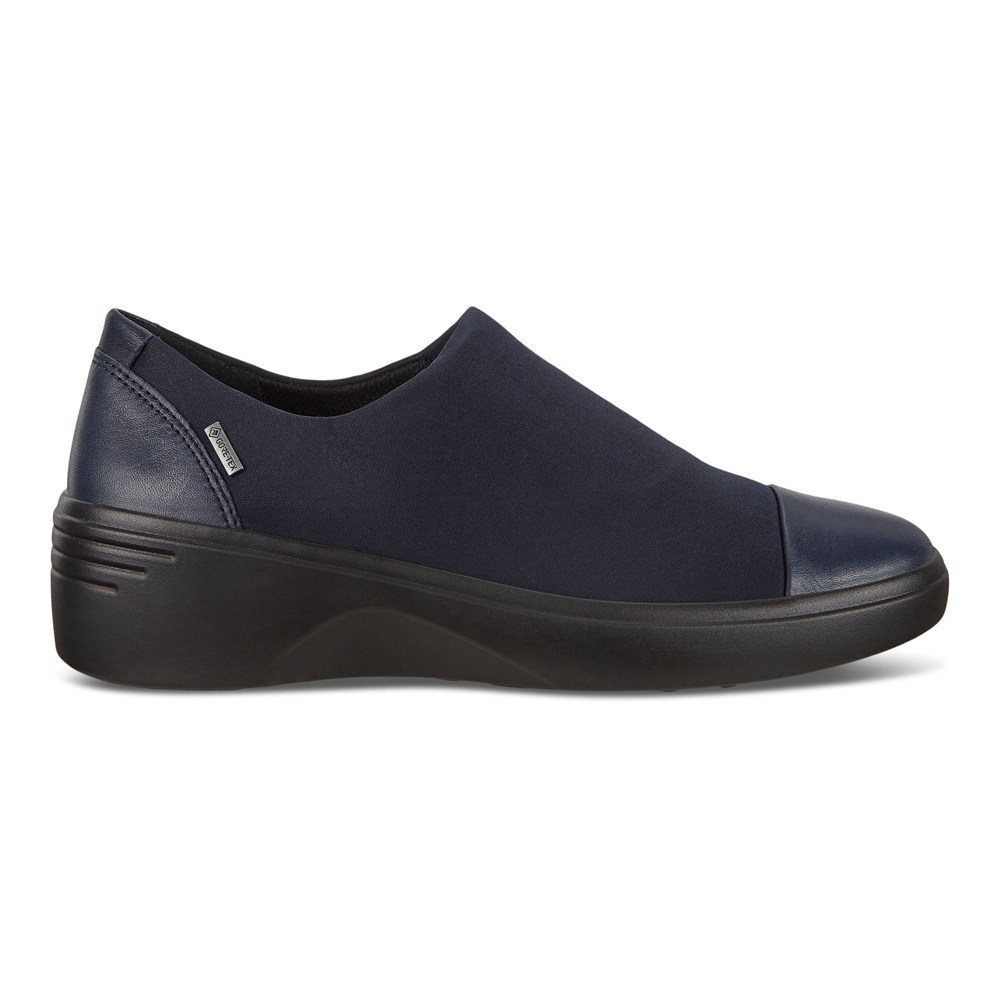 Slip On Mujer - ECCO Soft 7 Wedge - Azul Marino - IGD062735